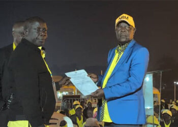 Ofwono Opondo Wins NRM Flag for Older Persons MP Seat in Eastern Uganda.