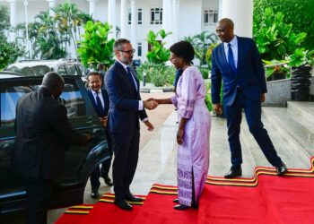 HIS HIGHNESS AGA KHAN V ARRIVES IN UGANDA FOR OFFICIAL VISIT