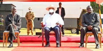 Museveni Praises Chief Justice Owiny-Dollo’s Distinguished Service at Grand Homecoming in Gulu