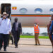 PRESIDENT MUSEVENI RETURNS FROM ARUSHA