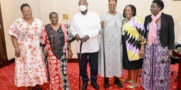 PRESIDENT MUSEVENI HOSTS FORMER TANZANIAN FIRST LADY ANNA MKAPA